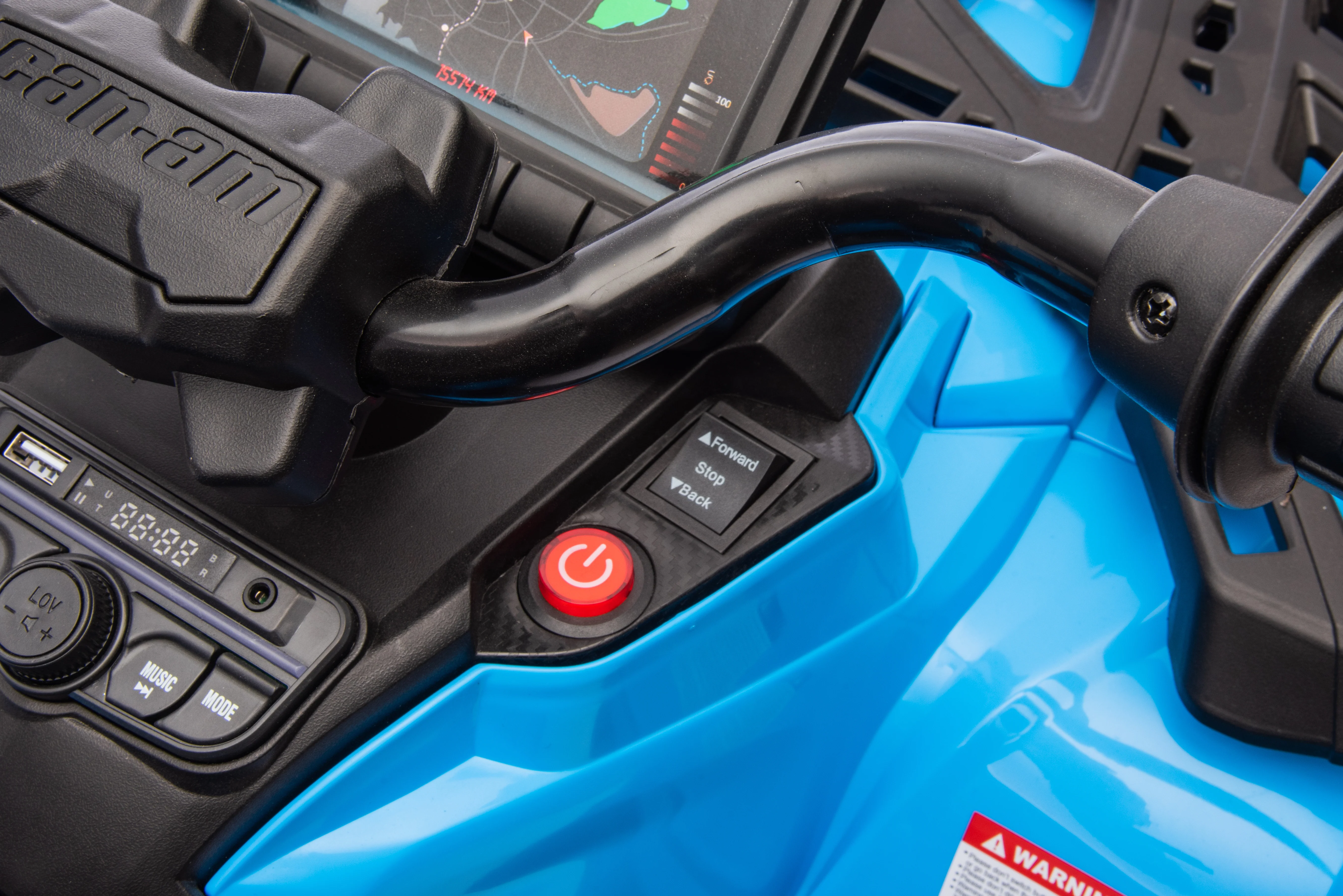 24V 800W -2 Seater  Licensed Can-Am Outlander Monster 4×4 ATV Quad Bike – Blue ETA 10th May 2026 - Image 28