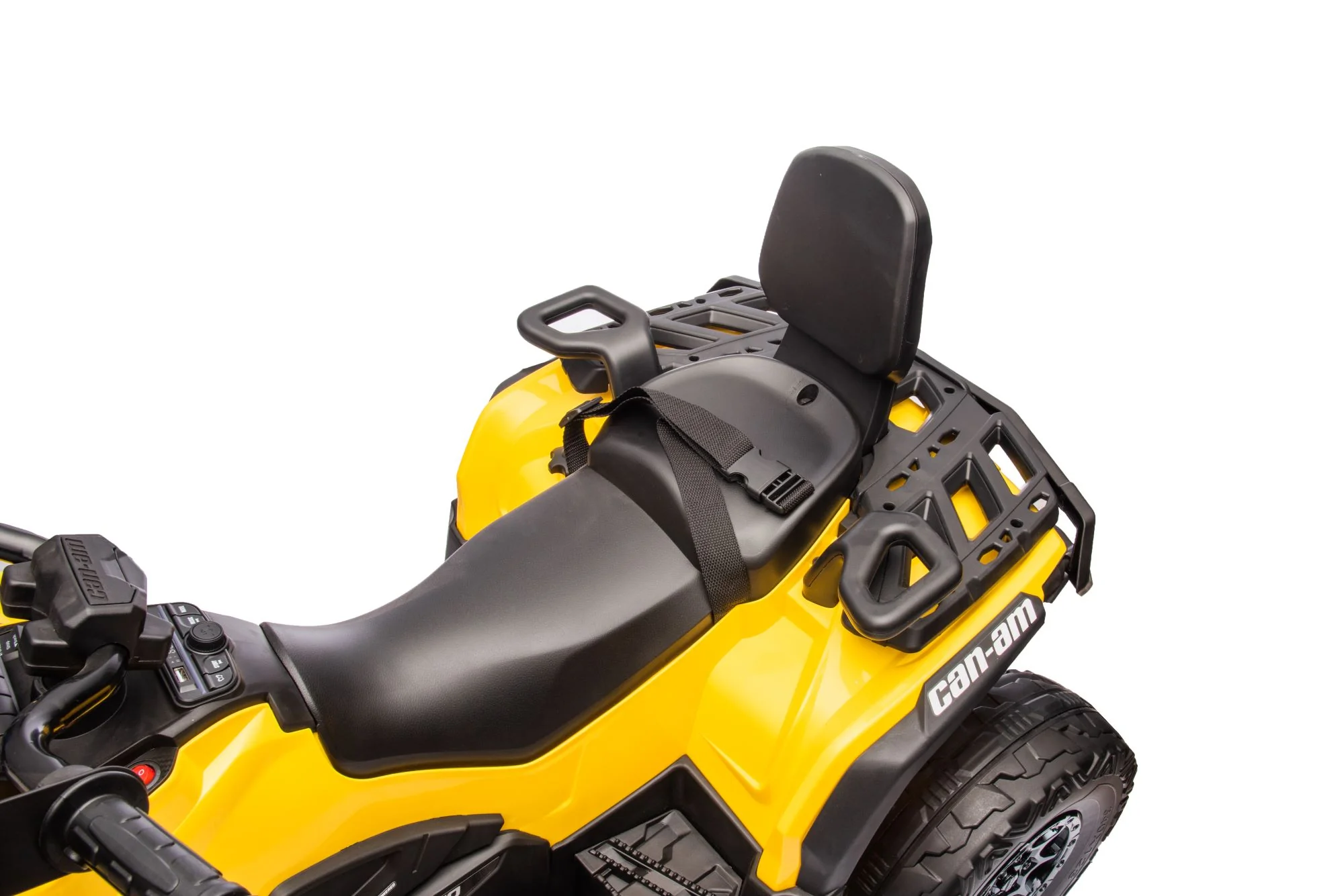 24V 800W -2 Seater  Licensed Can-Am Outlander Monster 4×4 ATV Quad Bike – Yellow - Image 10