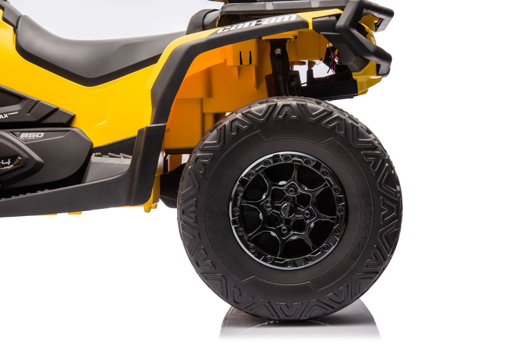 24V 800W -2 Seater  Licensed Can-Am Outlander Monster 4×4 ATV Quad Bike – Yellow - Image 12