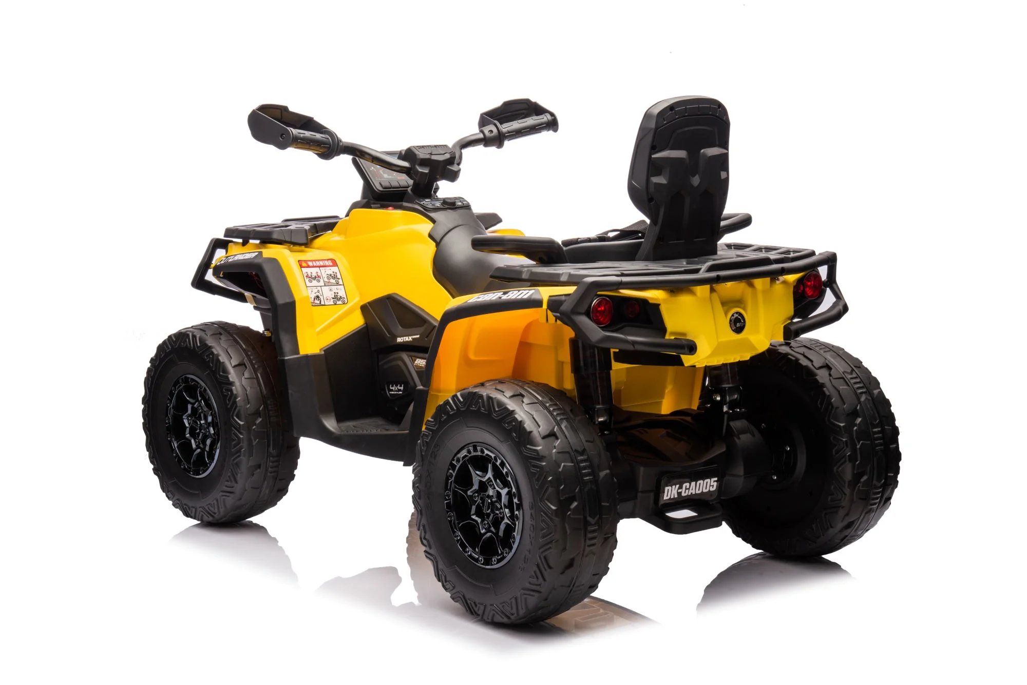 24V 800W -2 Seater  Licensed Can-Am Outlander Monster 4×4 ATV Quad Bike – Yellow - Image 5
