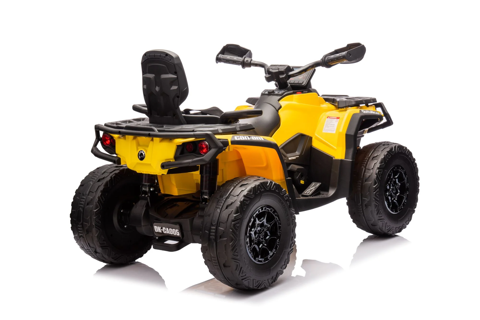24V 800W -2 Seater  Licensed Can-Am Outlander Monster 4×4 ATV Quad Bike – Yellow - Image 7