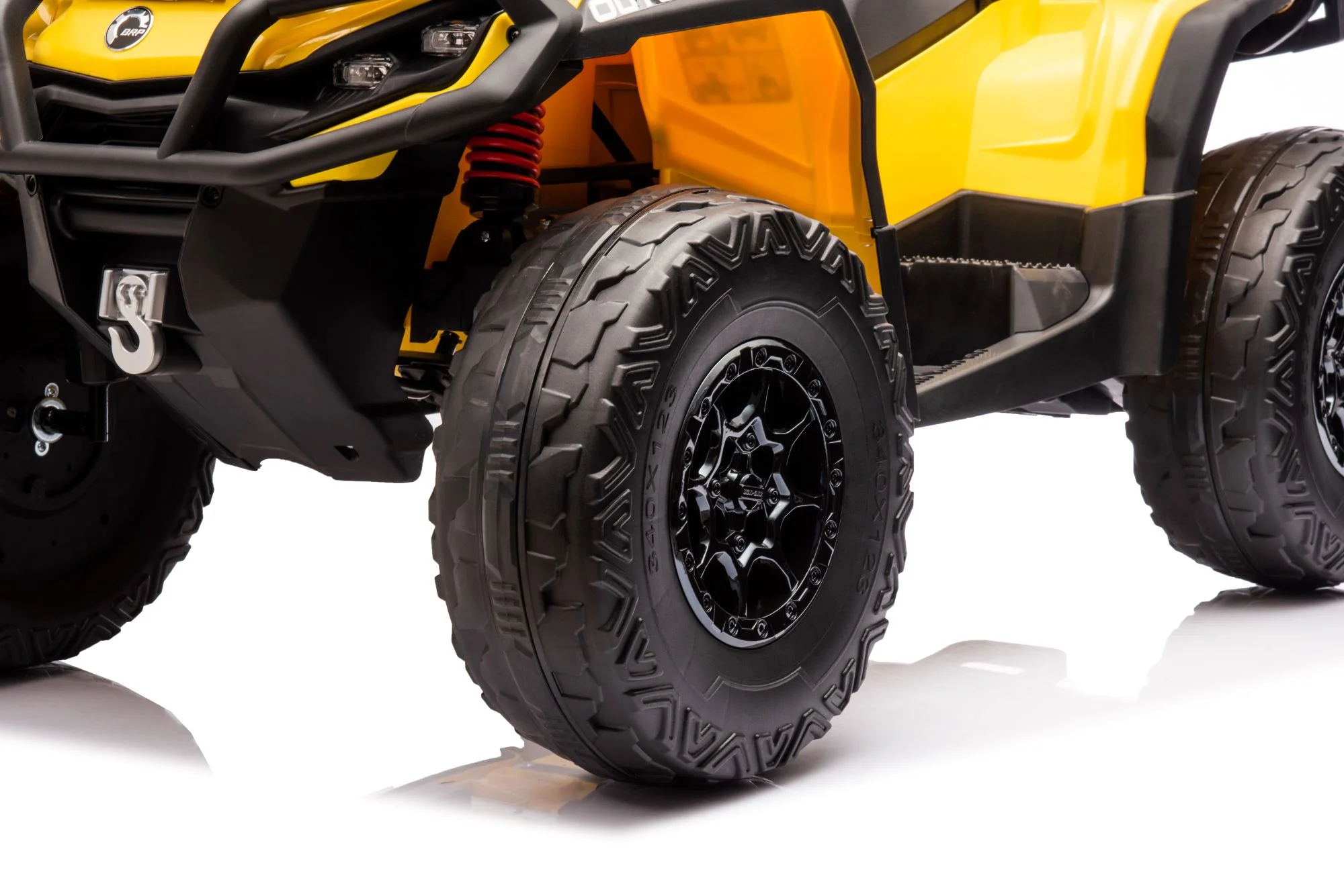 24V 800W -2 Seater  Licensed Can-Am Outlander Monster 4×4 ATV Quad Bike – Yellow - Image 9