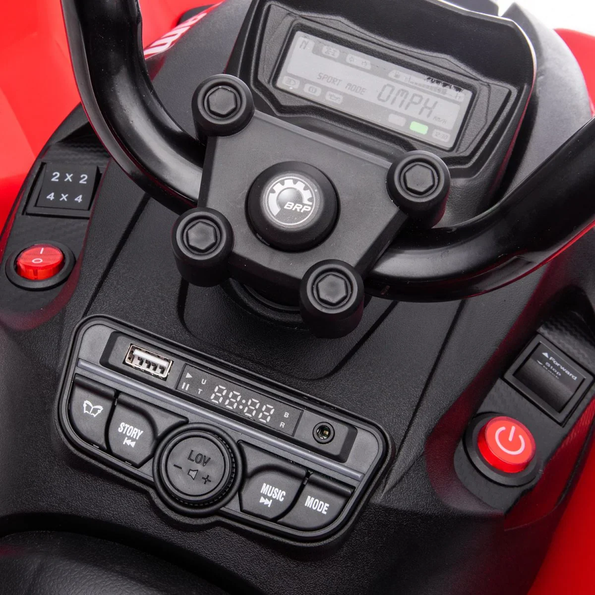 24V 800W Licensed Can-Am Renegade 4×4 ATV Quad Bike – Red ETA 10th May 2026 - Image 17