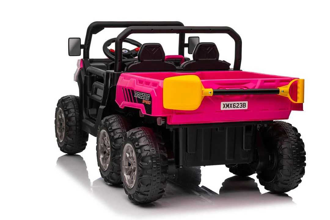 24v Construction Truck 4x4 with Electric Tipping Bed Rose Pink ETA 25th April 2026 - Image 3