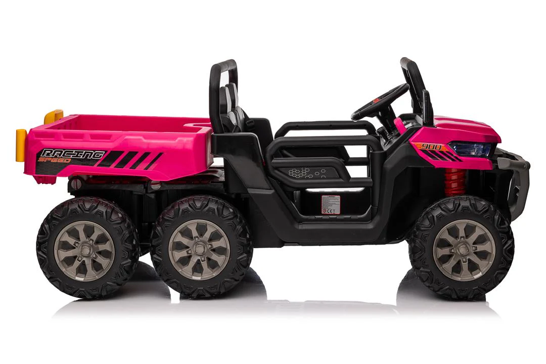 24v Construction Truck 4x4 with Electric Tipping Bed Rose Pink ETA 25th April 2026 - Image 4
