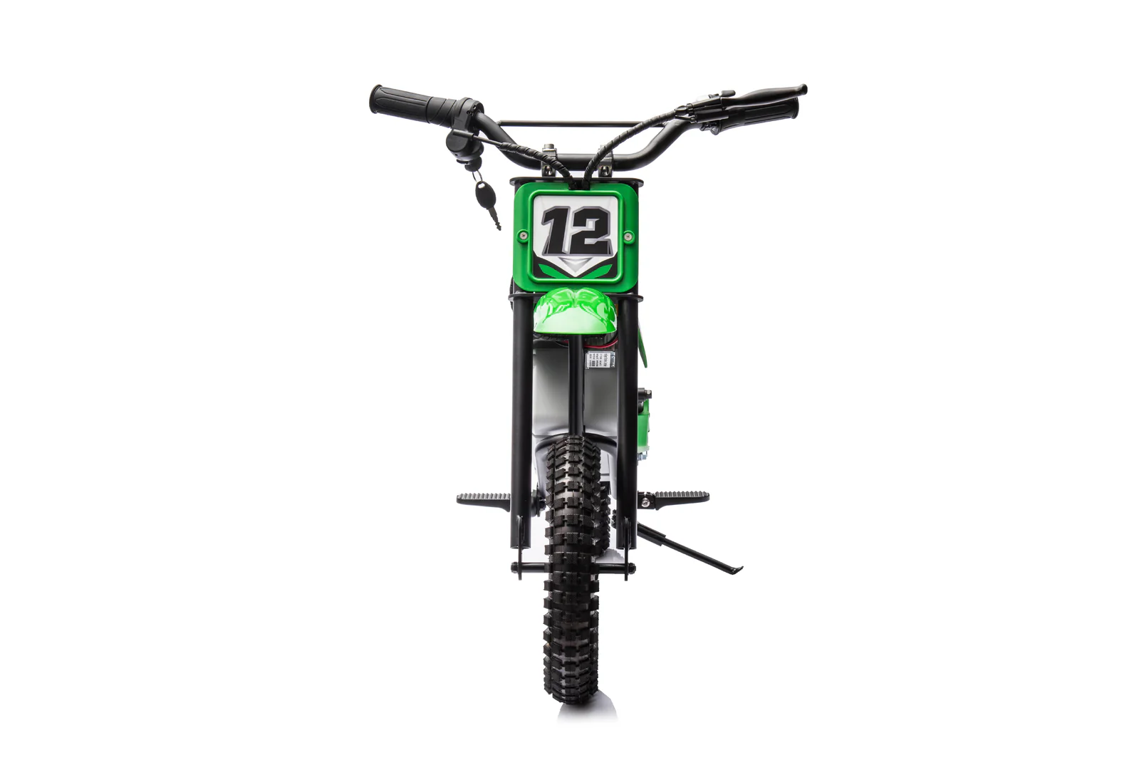 24V Dirt Bike - Single Rider Electric Motorcycle for Kids - Green - Image 5