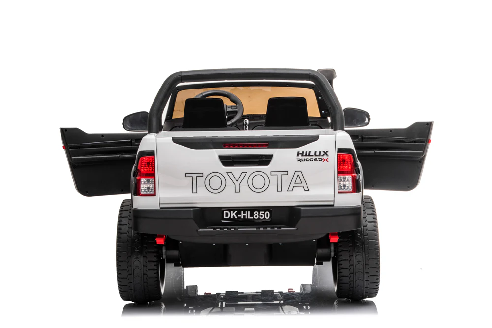 24v x 14 Ah licensed 800 w 4x4 Toyota Hilux Kids Ride on Car White ETA 10th May 2026 - Image 4