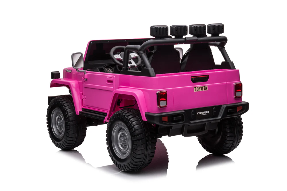 24v Licenced Toyota Land Cruiser Jeep 4x4 Ride on Car – Pink ETA 10th May 2026 - Image 4