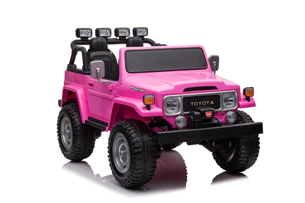 24v Licenced Toyota Land Cruiser Jeep 4x4 Ride on Car – Pink ETA 10th May 2026 - Image 6