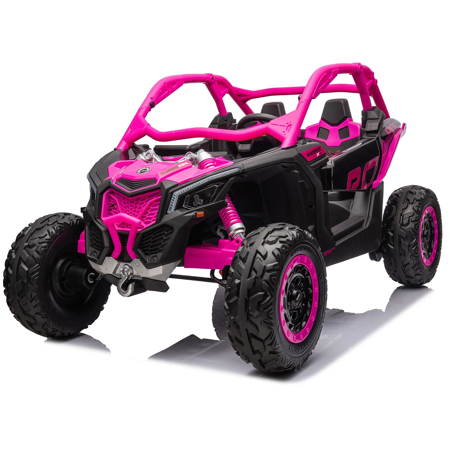 24v x 14 Ah Licensed 4x4 Can-Am-800w RC Kids Ride on Car, UTV 2-Seater – Barbie Pink Pre-Order ETA 10th May 2026