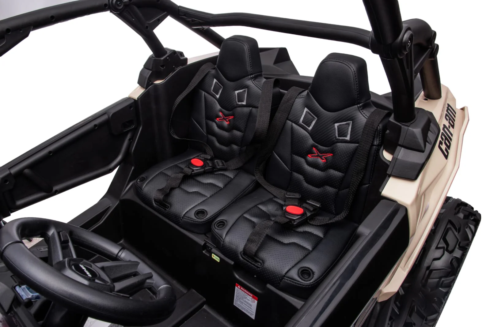 24v x 14 Ah Licensed 4x4 Can-Am-800w RC Kids Ride on Car, UTV 2-Seater - Black ETA 10th May 2026 - Image 3