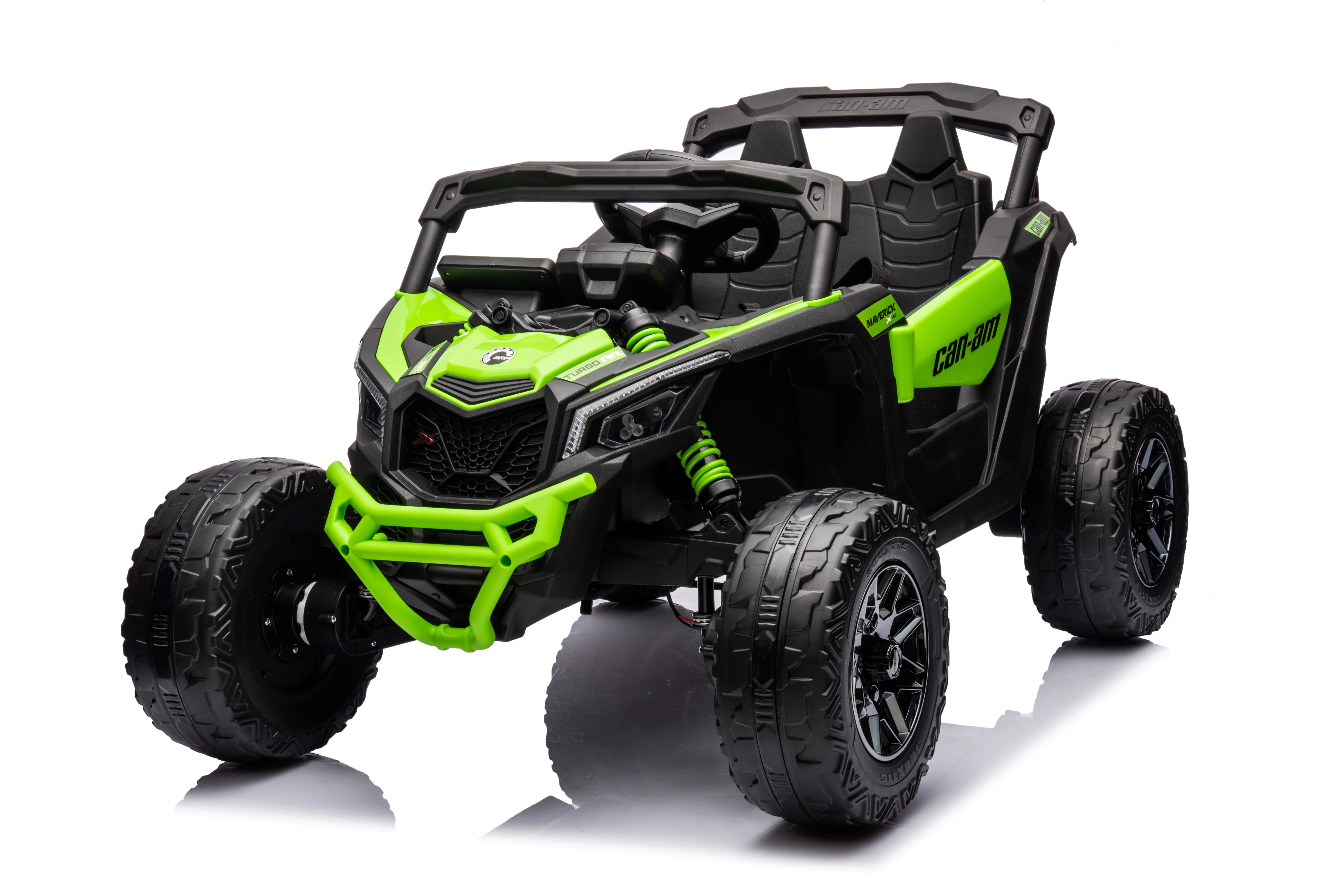 24v Licensed 4x4 Can-Am-800w Maverick Kids Ride on Car, UTV  – Green ETA 10th May 2026