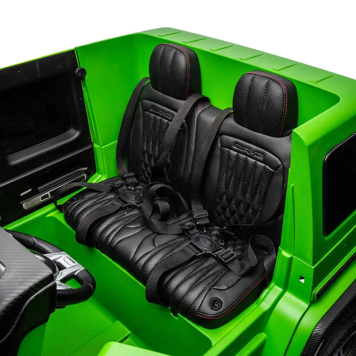 24v x 14 Ah Licensed 4x4 Mercedes-AMG G63 With Remote Contorl-800w 4WD Kids Ride-On Car -Green - Image 11