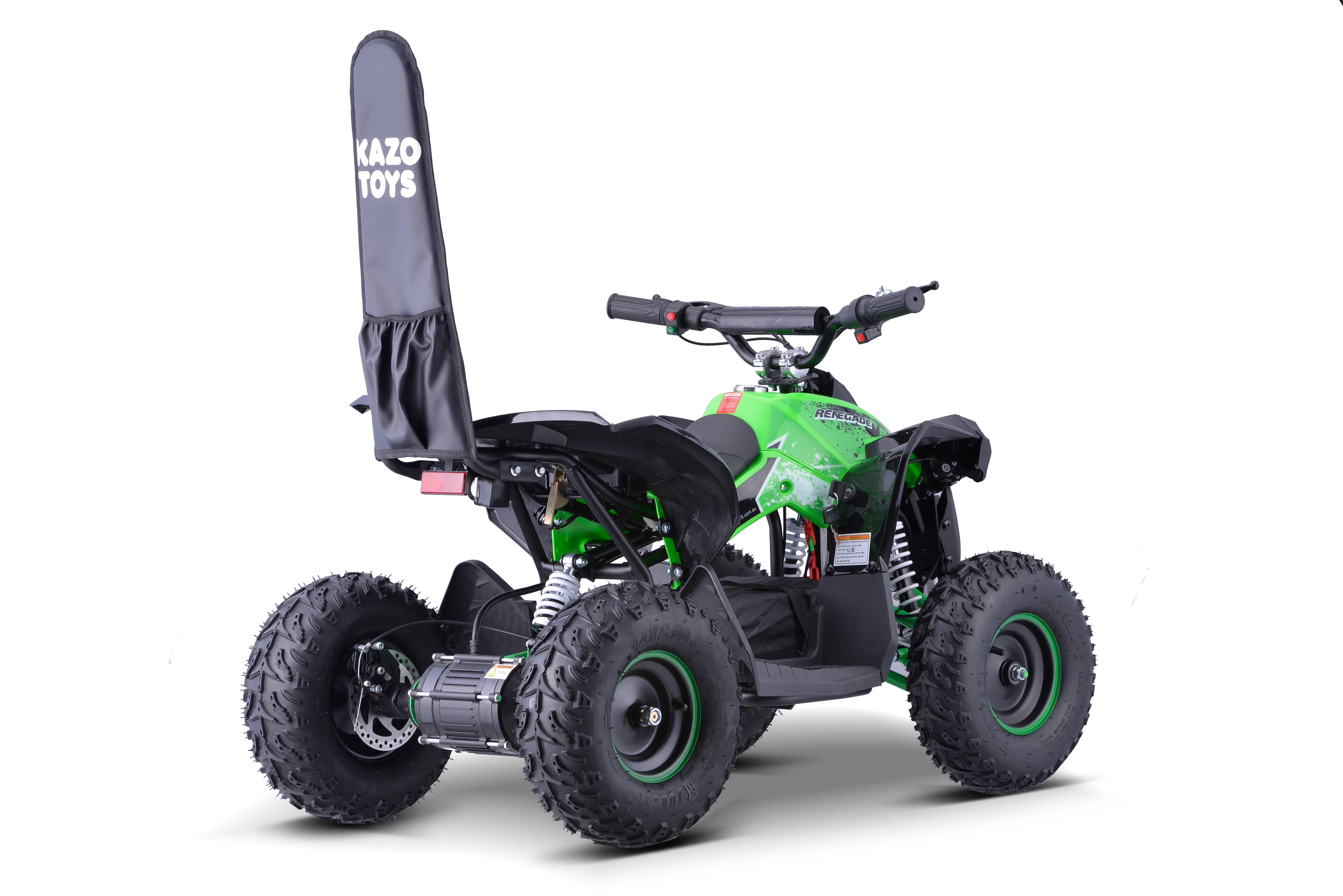 “Renegade” Brushless Shaft Driven 1060W 48V Electric Ride-On ATV -Quad Bike -3EB- Green - Image 10