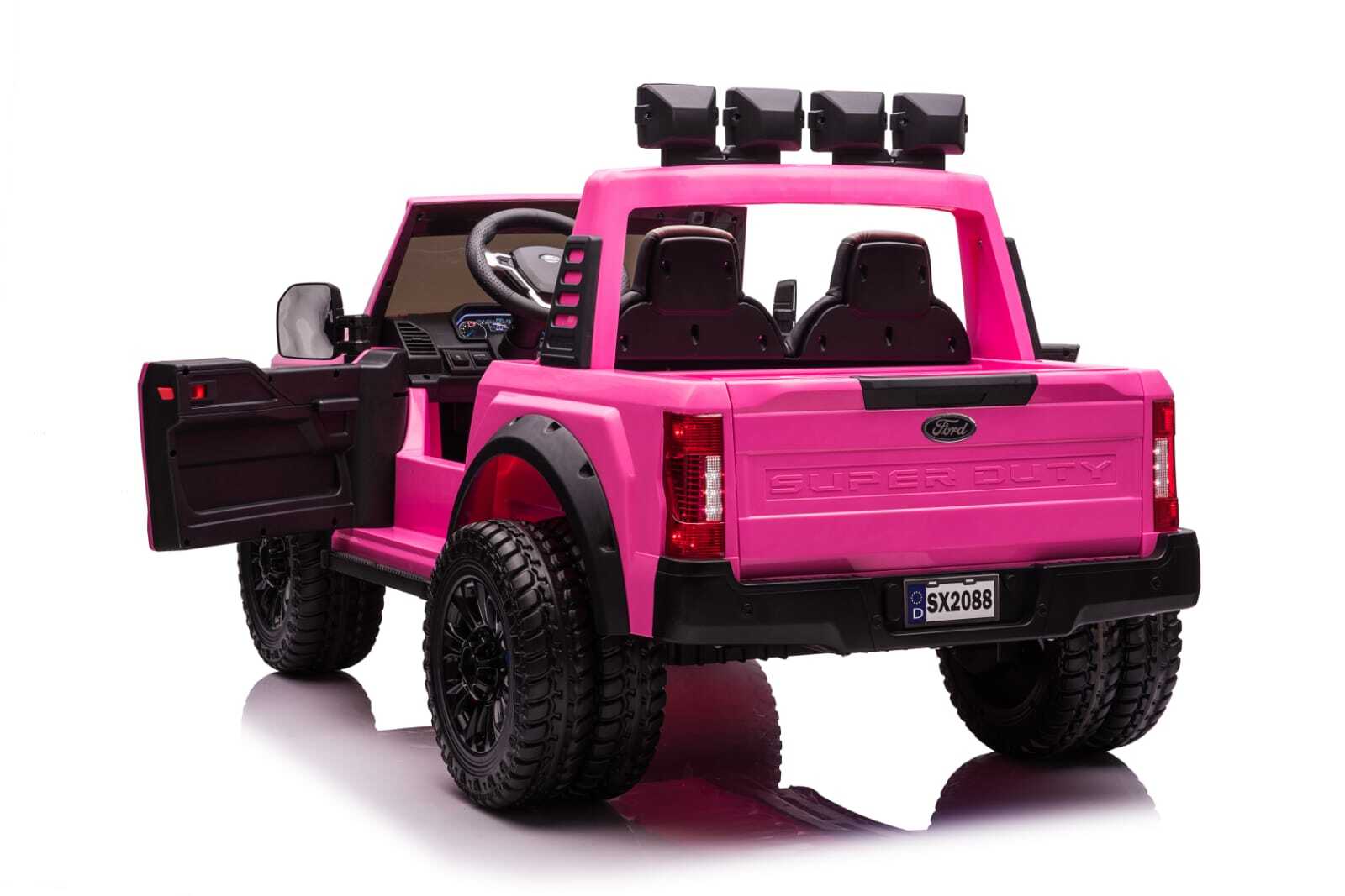 24v licensed Ford Super Duty 4x4 Ride On Car Pink Pre-Order ETA 25th April 2026 - Image 5